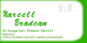 marcell bradean business card